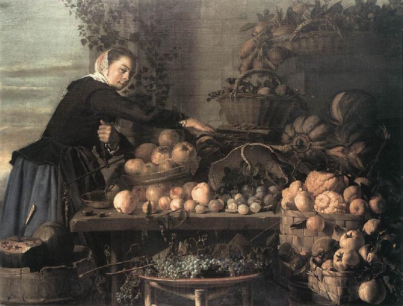 HEUSSEN, Claes van Fruit and Vegetable Seller France oil painting art